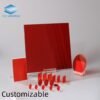 IMG_3057 OEM ODM Custom Product Specifications Parameters Coating Process Optical Red Glass for Professional Optical Detection