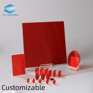 IMG_3057 OEM ODM Custom Product Specifications Parameters Coating Process Optical Red Glass for Professional Optical Detection