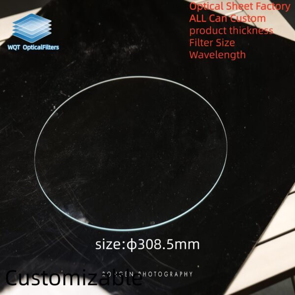 Custom Size Wavelength Optical Sheet Optical Accessories Mineral Glass Optical Lens Glass Filter for Scientific Instruments